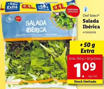Lidl Chef Select Salada Ibérica + 50g Extra promoção