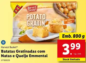Lidl Potato Gratin Harvest Basket Batatas Gratinadas com Natas e Queijo Emmental 800g promoção