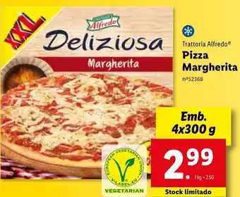 Trattoria Alfredo Pizza Margherita Deliziosa 4x300g