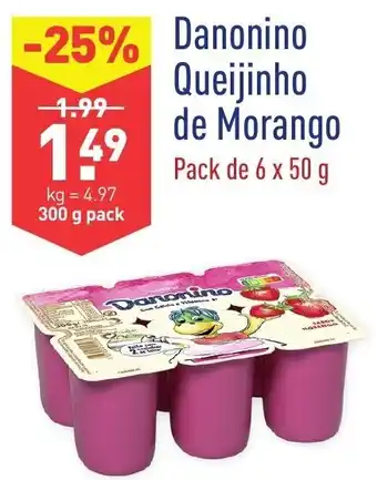 ALDI Danonino Queijinho de Morango 300g promoção