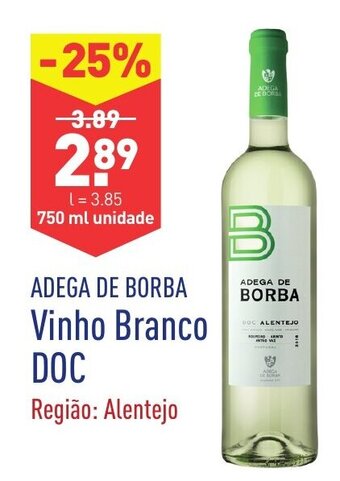 Adega de Borba Vinho Brnaco DOC 750ml