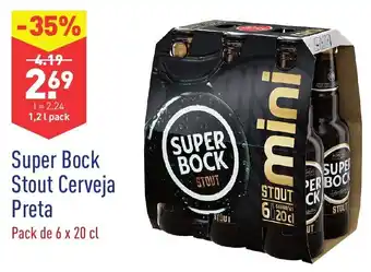 ALDI Super Bock Stout Cerveja Preta 1,2L promoção