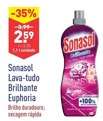 ALDI Sonasol Lava-tudo Brilhante Euphoria 1,1L promoção