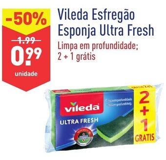ALDI Vileda Esfregão Esponja Ultra Fresh promoção
