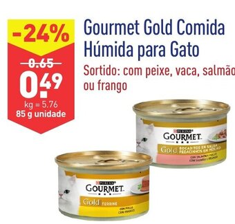 ALDI Gourmet Gold Comida Húmida para Gato 85g promoção