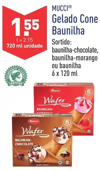 Mucci Gelado Cone Baunilha 720ml