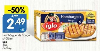 Hambúrguer de frango iglo