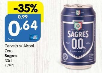 Minipreço Cerveja sem álcool sagres promoção