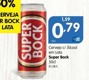 Minipreço Lata de cerveja super bock promoção