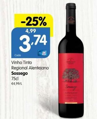 Vinho tinto sossego