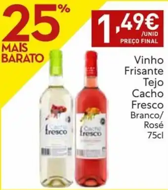 Amanhecer Vinho Frisante Tejo Cacho Fresco Branco/Rosé 75cl promoção