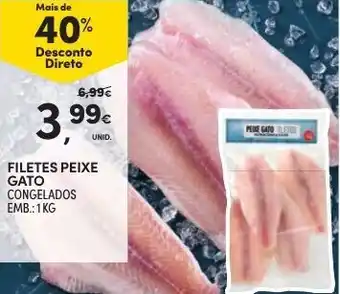 Continente Filetes Peixe Gato Congelados 1kg promoção