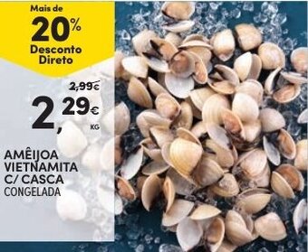 Continente Amêijoa Vietnamita C/Casca Congelada promoção