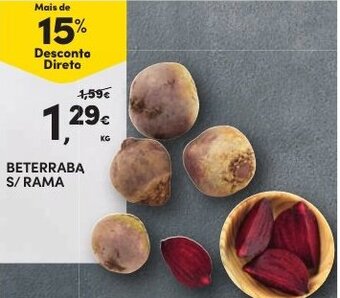 Continente Beterraba S/ Rama promoção