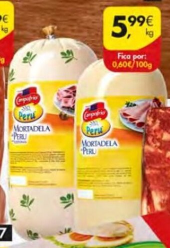Pingo Doce Mortadela de Peru Campofrio promoção