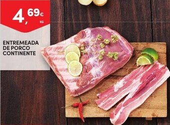 Continente Entremeada de Porco Continente promoção