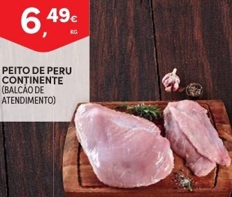 Continente Peito de Peru Continente promoção