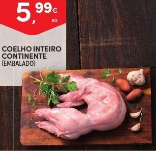 Continente Coelho Inteiro Continente promoção