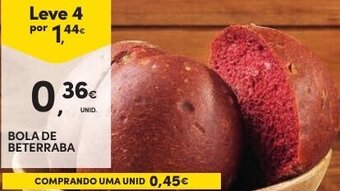 Continente Bola de Beterraba promoção
