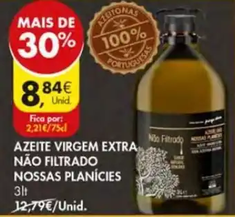 Pingo Doce Azeite Virgem Extra Não Filtrado Nossas Planícies 3lt promoção