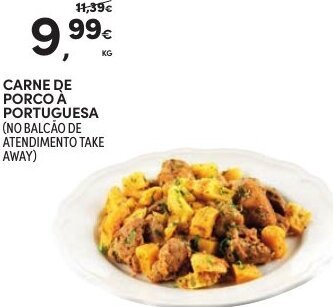 Continente Carne de Porco à Portuguesa promoção