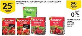 Continente Tomate Pelado Tetra Guloso 390g promoção