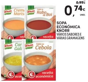 Continente Sopa Económica Knorr promoção