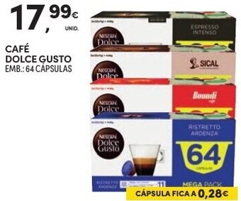 Continente Café Dolce Gusto 64 Cápsulas promoção