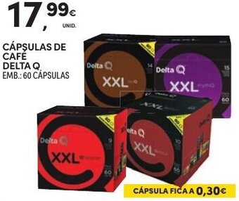 Continente Cápsulas de Café Delta Q 60 Cápsulas promoção