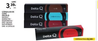 Continente Cápsulas de Café Delta Q 10 Cápsulas promoção