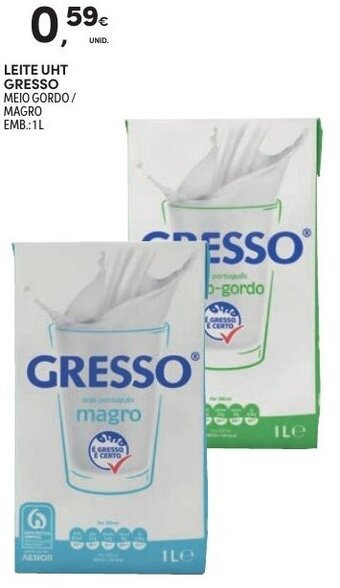 Continente Leite UHT Gresso 1L promoção