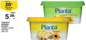 Continente Creme P/ Barrar Planta 1kg promoção