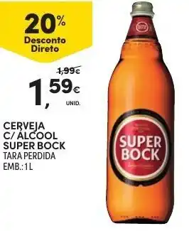 Continente Cerveja C/ Álcool Super Bock 1L promoção