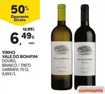 Continente Vinho Vale do Bomfim 75cl promoção