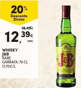 Continente Whisky J&B 70cl promoção