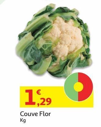 Auchan Couve flor kg promoção
