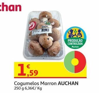 Auchan Cogumelos marron auchan:produção controlada 250 g promoção