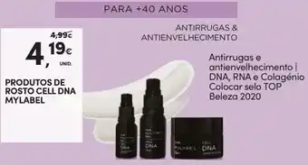 Continente Produtos de Rosto Cell DNA Mylabel promoção