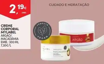Continente Creme Corporal Mylabel 300ml promoção