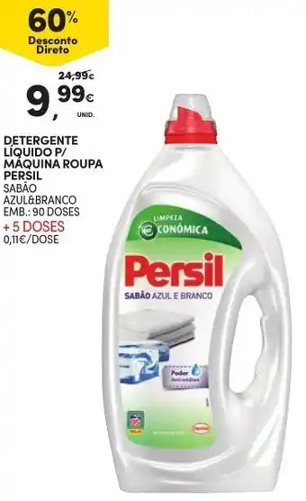 Continente Detergente Líquido P/Máquina Roupa Persil 90 Doses promoção
