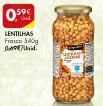 Pingo Doce Lentilhas 540g promoção