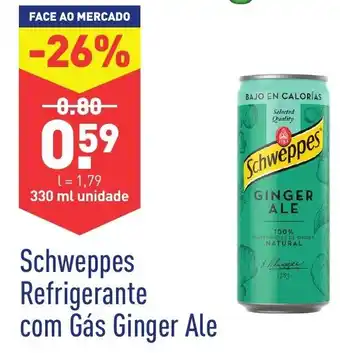 ALDI Schweppes Refrigerante com Gás Ginger 330ml promoção