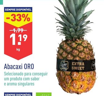 ALDI Abacaxi Oro promoção