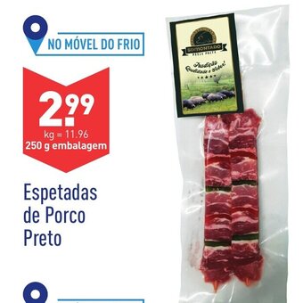 ALDI Espetadas de Porco Preto 250g promoção