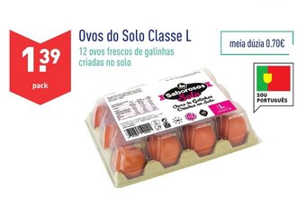 ALDI Ovos do Solo Classe L promoção