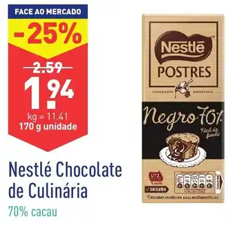 ALDI Nestlé Chocolate de Culinária 170g promoção