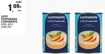 Continente Leite Evaporado Continente 410g promoção