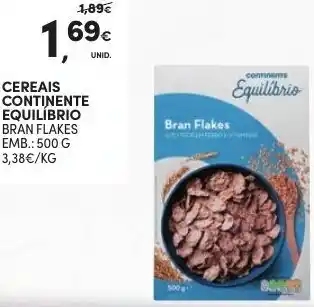 Continente Cereais Continente Equilíbrio 500g promoção