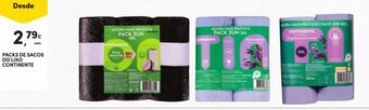 Continente Packs de Sacos do Lixo Continente promoção