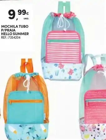 Continente Mochila Tubo P/Praia Hello Summer promoção